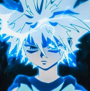 🔮 865ddda4 Killua Zoldyck Hunter x Hunter Anime, Killua, Killua Zoldyck, Hunter x Hunter, Raio, Eletricidade, Personagem de anime whatsapp sticker