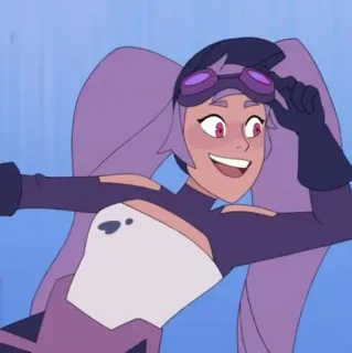 🛠 046e8808 Entrapta She-Ra and the Princesses of Power Animacja, Kreskówka, Fioletowy, Postać, She-Ra telegram sticker