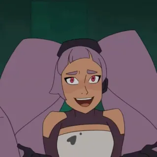 🛠 5219df7e Entrapta She-Ra and the Princesses of Power kreskówka, animowany, fioletowe włosy, robotyka, inżynier telegram sticker