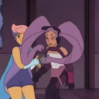 🛠 cb35dabb Entrapta She-Ra and the Princesses of Power animowany, serial TV, She-Ra, Entrapta, Glimmer, przyjaźń telegram sticker