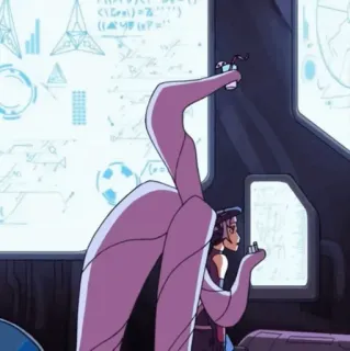 🛠 d75a4285 Entrapta She-Ra and the Princesses of Power animowany, kreskówka, naukowiec, laboratorium, technologia telegram sticker