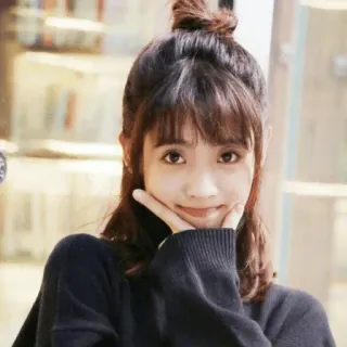 😉 77eb1fcb портрет, женщина, девушка, милый, азиатка, улыбка telegram sticker