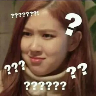 🤨 0417d236 ?????????! question, confus, expression, rose, incertain, doute, penser telegram sticker