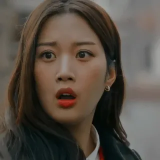 😱 e42adb7f 女人, 震惊, 脸, 表情, 惊讶 telegram sticker