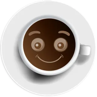 🙂 e8a49726 커피, 컵, 음료, 음료, 스마일리, 얼굴, 카페인 telegram sticker