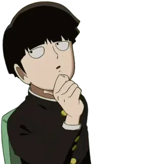 🤔 9bf60473 Shigeo Kageyama Mob Psycho 100 Anime, Mob Psycho 100, Shigeo Kageyama, Cartoon, Personage telegram sticker