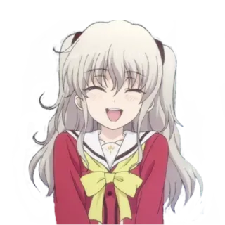 😝 c1d8b132 anime, meisje, glimlachend, personage, schattig telegram sticker