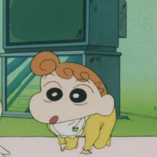 😮 50136d5b Himawari Nohara Crayon Shin-chan 动漫, 卡通, 婴儿, 可爱, 野原向日葵, 蜡笔小新 telegram sticker