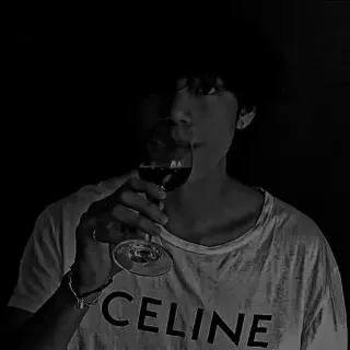 🚬 c3a67f0d CELINE คน, ดื่ม, ไวน์, แก้ว, เสื้อยืด, แฟชั่น telegram sticker