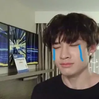 🌟 0f0de9e6 khóc, buồn, nước mắt, châu á, nam telegram sticker