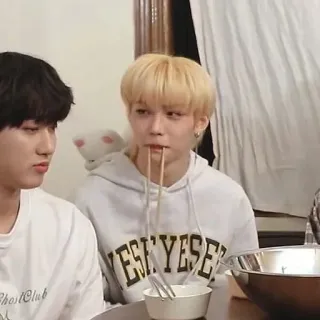 😂 aefc2cd7 YESEYESEE thời trang Hàn Quốc, kpop, đũa, áo hoodie, ăn uống, chân dung telegram sticker