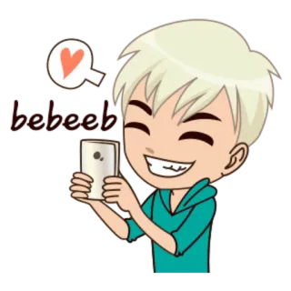 😍 4f7fda91 handsome! Anime, Bello, Cartone animato, Cuore, Felice whatsapp sticker