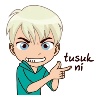 😬 b0757747 You're next! Cartone animato, Anime, Indicare, Minaccia, Arrabbiato whatsapp sticker