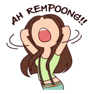 😩 7f695b9c me desesperooooooooo Cartoon, Gähnen, Gelangweilt, Verärgert, Erschöpft telegram sticker