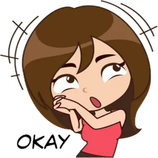 😯 94a04bb4 kartun, wanita, karakter, ekspresi, kesal, jengkel telegram sticker