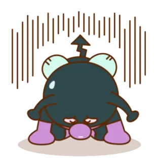 😫 45d34cef triste, cartone animato, carino, personaggio whatsapp sticker