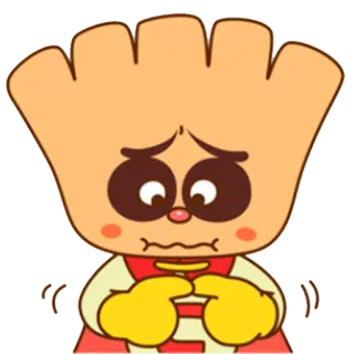 👉 7983f4f9 Cartone animato, Triste, Personaggio, Emoji, Giallo, Rosso whatsapp sticker