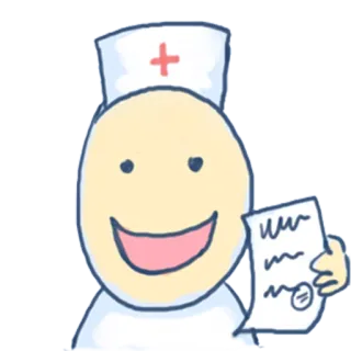 🚑 2c0091bb Krankenschwester, Arzt, Medizinisch, Gesundheit, Cartoon, Rezept telegram sticker
