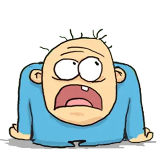 😧 a7bd22bb Cartoon, Ausdruck, Schock, Überraschung, Lustig, Figur, Illustration telegram sticker