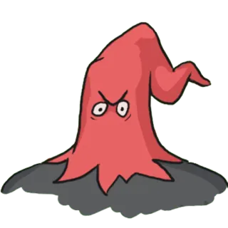 💀 be1ddabe Cartoon, Wütend, Rot, Monster, Kreatur telegram sticker