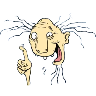 ☝ d5bc5c73 Cartoon, Hässlich, Verrückt, Seltsam telegram sticker