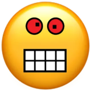 ☠️ 1fdad0c3 biểu tượng cảm xúc, mặt, vàng, tức giận, điên, biểu cảm telegram sticker