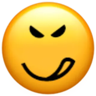 ☠️ 4c495beb Biểu tượng cảm xúc, Mặt cười, Khuôn mặt, Vàng, Lưỡi, Ác quỷ telegram sticker