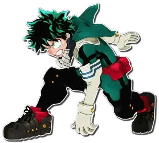 😡 2335d119 Izuku Midoriya My Hero Academia 애니메이션, 나의 히어로 아카데미아, 미도리야 이즈쿠, 데쿠, 만화, 영웅, 슈퍼히어로 telegram sticker