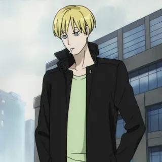 🚬 9cc5045f Anime, Zigarette, Blond, Rauchen, Cool telegram sticker