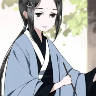 ⚫ 9fa474ff Anime, Manga, Artiste, Peinture, Dessin, Personnage, Vêtement traditionnel telegram sticker