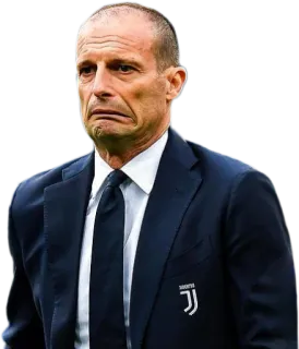 😟 b0641e99 fútbol, fútbol americano, entrenador, Juventus, Allegri, deporte whatsapp sticker