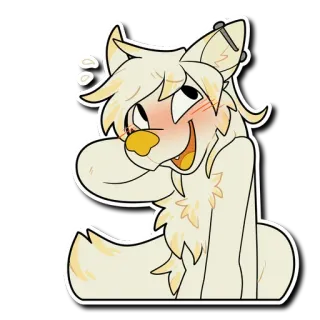 😳 1e792fdb สติกเกอร์, สัตว์, ขน, มานุษยรูปนิยม, สุนัข, สุนัข, การ์ตูน telegram sticker