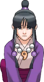 😔 1c0adcd8 Maya Fey Ace Attorney maya, ace attorney, triste, piangere, anime whatsapp sticker