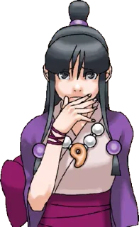 😓 5f1d90bd Maya Fey Ace Attorney Anime, Carino, Sorpresa, Ragazza whatsapp sticker
