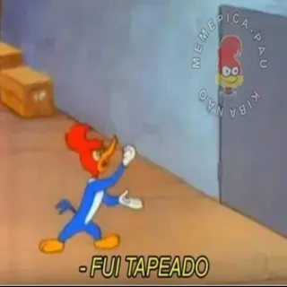 😡 92688b64 Woody Woodpecker FUI TAPEADO Hoạt hình, Woody Woodpecker, Hài hước, Meme telegram sticker