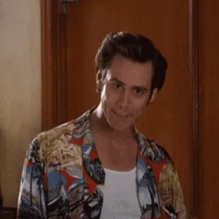 ✌ 1ff9fa7b Ace Ventura Ace Ventura: Pet Detective Jim Carrey, Ace Ventura, Pet Detective, comedy, movie, funny, eccentric telegram sticker