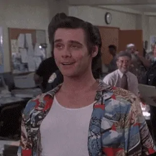 🥴 837723ed Ace Ventura Ace Ventura: Pet Detective comedy, detective, funny, movie, actor, Jim Carrey telegram sticker