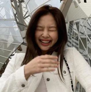 😂 4ecd4f55 Jennie Kim mujer, sonriendo, coreana, Jennie, celebridad telegram sticker