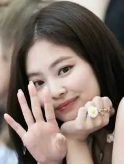 😍 be126ba2 mujer, gesto de mano, dedo corazón, persona, cara telegram sticker