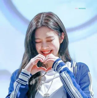❤️ f8086deb Jennie Kim kpop, cantante, artista, persona, celebridad telegram sticker