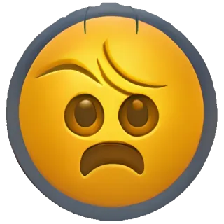 🥑 8f7ef1ce Emoji, Bingung, Bertanya-tanya, Ekspresi, Emosi, Khawatir telegram sticker