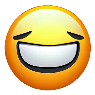 🥑 cf9008ff emoji, senyum, bahagia, wajah telegram sticker