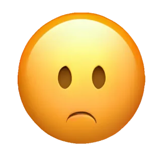 🥑 d068d61a emoji, sedih, wajah, tidak bahagia, suasana hati, perasaan telegram sticker