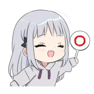 💗 22681770 动漫, 卡通, 女孩, 贴纸, Q版, 可爱, OK telegram sticker