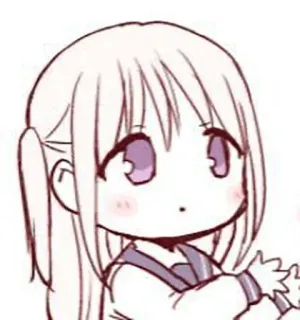 💗 24cab889 动漫, Q版, 卡通, 女孩 telegram sticker
