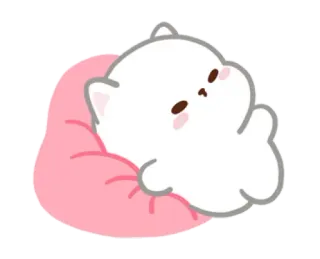 💗 a8bba5bb 猫, 可爱, 卡哇伊, 动物, 贴纸 telegram sticker