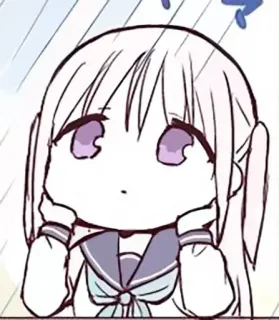 💗 d9ede6a8 动漫, 漫画, 可爱, 女孩, Q版 telegram sticker