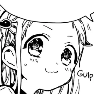 🥬 49259c77 Gulp Anime, Manga, Gesicht, Schluck, Ausdruck, Cartoon telegram sticker