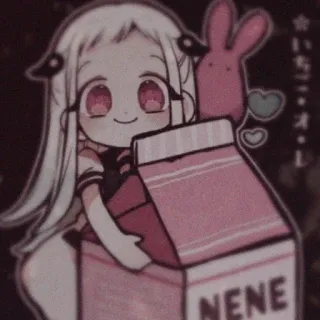 🥬 8bfe5304 Nene Yashiro Toilet-bound Hanako-kun NENE Anime, Nene Yashiro, Niedlich, Cartoon telegram sticker