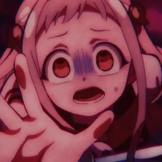 🥬 a3480661 Nene Yashiro Toilet-bound Hanako-kun Anime, Manga, Schockiert, Verängstigt, Mädchen, Nene Yashiro telegram sticker